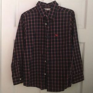 Old Navy, long sleeve shirt, button down, plaid